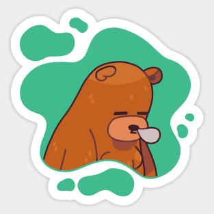 Sleepy Bear Sticker